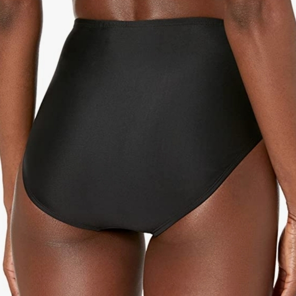 Catalina High-Waisted Bikini Bottoms in Black Size 2X # - Picture 2 of 8